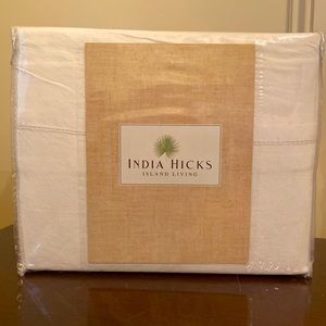New India Hicks Queen Sheet Set in White
